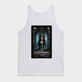 The High Priestess Mermaid Tarot Card Tank Top